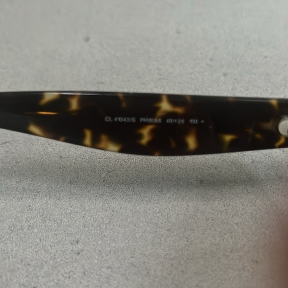 Celine Tortoise Shell Acetate & Gold Wire Bridge Sunglasses - Picture 4 of 4